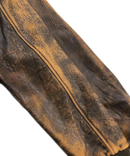 AVIREX（アヴィレックス）AVIREX (アヴィレックス) A2レザーフライトジャケット ブラウン サイズ:36の古着・服飾アイテム