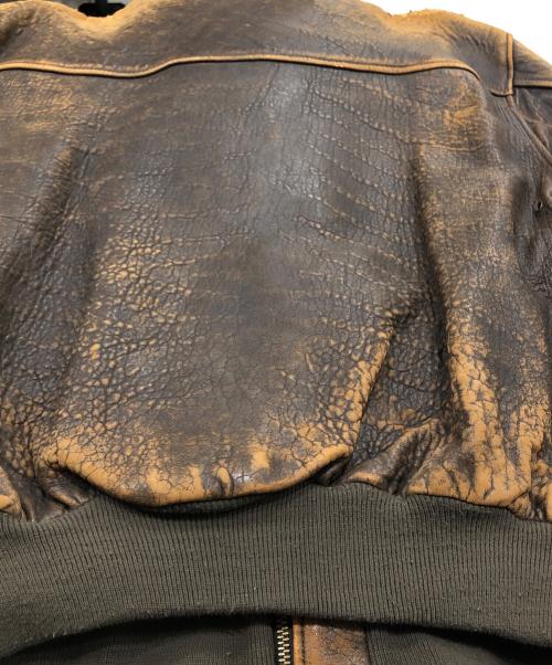 AVIREX（アヴィレックス）AVIREX (アヴィレックス) A2レザーフライトジャケット ブラウン サイズ:36の古着・服飾アイテム