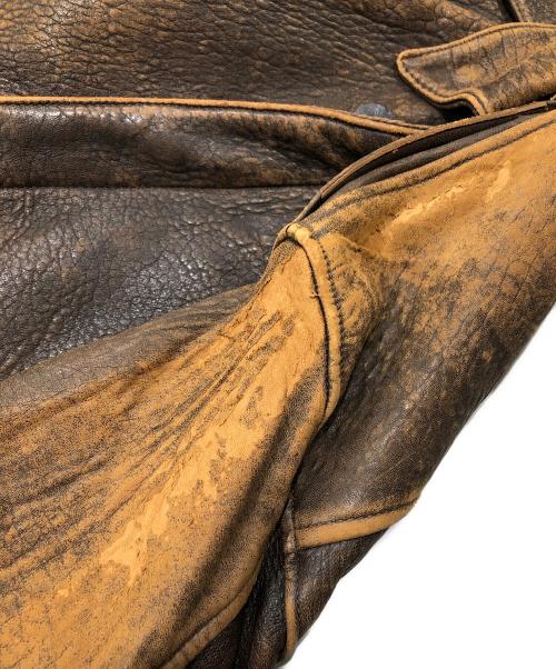 AVIREX（アヴィレックス）AVIREX (アヴィレックス) A2レザーフライトジャケット ブラウン サイズ:36の古着・服飾アイテム