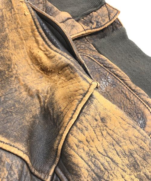 AVIREX（アヴィレックス）AVIREX (アヴィレックス) A2レザーフライトジャケット ブラウン サイズ:36の古着・服飾アイテム