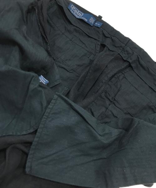 POLO RALPH LAUREN（ポロ・ラルフローレン）POLO RALPH LAUREN (ポロ・ラルフローレン) リネンパンツ／リネンスラックス ブラック サイズ:34✕32の古着・服飾アイテム