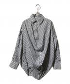 ANREALAGEアンリアレイジ）の古着「変形シャツ」｜ホワイト×ブラック