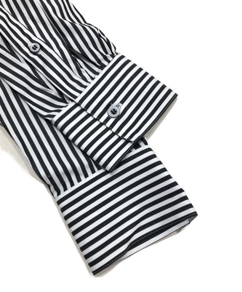 ANREALAGE（アンリアレイジ）ANREALAGE (アンリアレイジ) 変形シャツ ホワイト×ブラック サイズ:46の古着・服飾アイテム