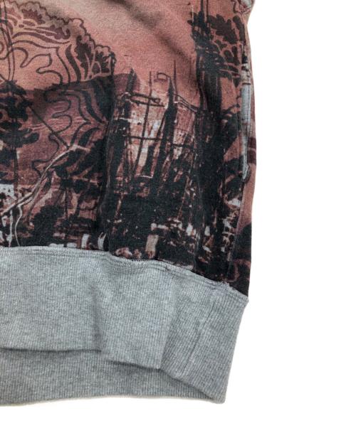Vivienne Westwood man（ヴィヴィアン ウェストウッド マン）Vivienne Westwood man (ヴィヴィアン ウェストウッド マン) プリントデザインパーカー レッド×グレー サイズ:44の古着・服飾アイテム