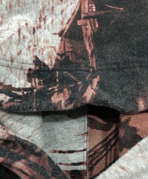 Vivienne Westwood man（ヴィヴィアン ウェストウッド マン）Vivienne Westwood man (ヴィヴィアン ウェストウッド マン) プリントデザインパーカー レッド×グレー サイズ:44の古着・服飾アイテム