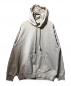 AURALEEオーラリー）の古着「ORGANIC COTTON COMPACT GRADATION DYED SWEAT / グラデーションフーディー」｜ベージュ