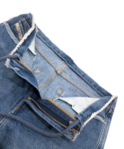 DIESEL（ディーゼル）DIESEL (ディーゼル) カットオフデニムパンツ インディゴ サイズ:W26の古着・服飾アイテム