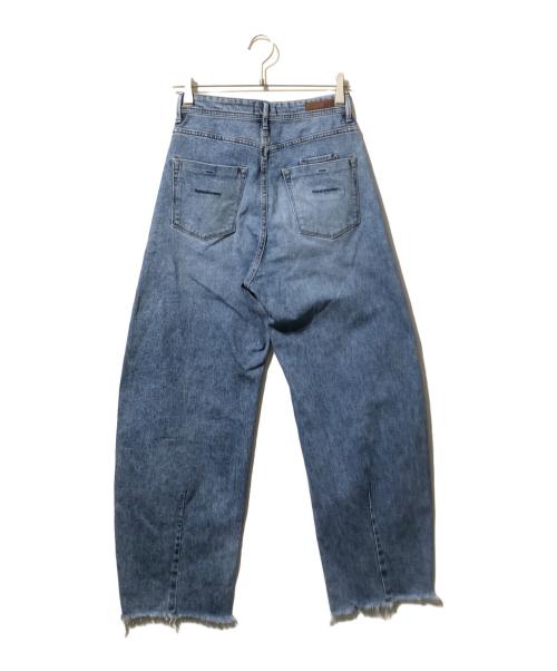 YANUK（ヤヌーク）YANUK (ヤヌーク) カーブテーパードデニムパンツ インディゴ サイズ:66cm（W26）の古着・服飾アイテム