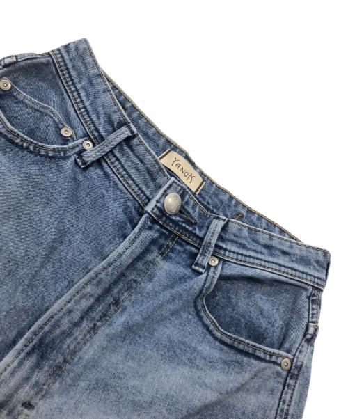 YANUK（ヤヌーク）YANUK (ヤヌーク) カーブテーパードデニムパンツ インディゴ サイズ:66cm（W26）の古着・服飾アイテム
