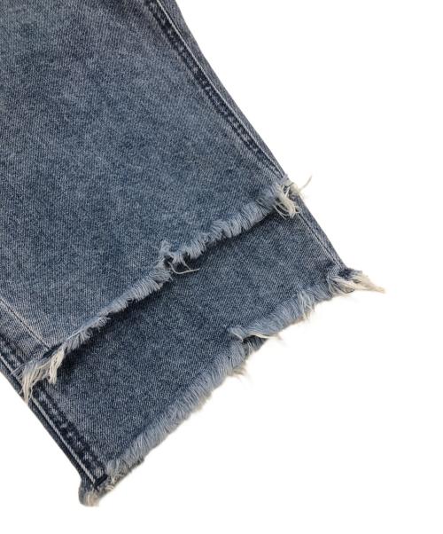 YANUK（ヤヌーク）YANUK (ヤヌーク) カーブテーパードデニムパンツ インディゴ サイズ:66cm（W26）の古着・服飾アイテム