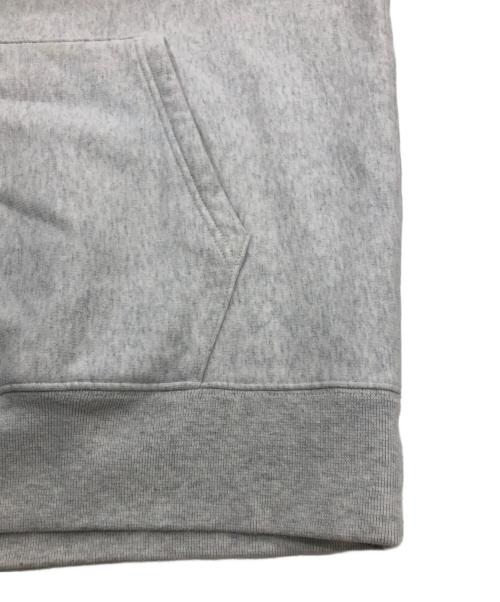 stussy（ステューシー）stussy (ステューシー) STOCK LOGO APPLIQUE HOODIE / ストックロゴアップリケフーディー グレー サイズ:Lの古着・服飾アイテム