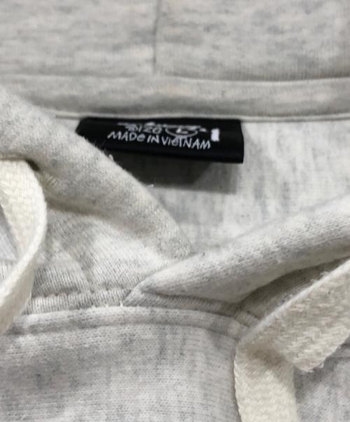 stussy（ステューシー）stussy (ステューシー) STOCK LOGO APPLIQUE HOODIE / ストックロゴアップリケフーディー グレー サイズ:Lの古着・服飾アイテム