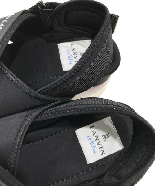 LANVIN en Bleu（ランバンオンブルー）LANVIN en Bleu (ランバンオンブルー) スポーツサンダル ブラック サイズ:23.0の古着・服飾アイテム