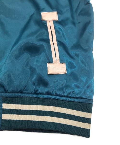 U'S NAVY（ユーエスネイビー）U'S NAVY (アメリカ海軍) リバーシブルスタジャン レッド×グリーン サイズ:Lの古着・服飾アイテム