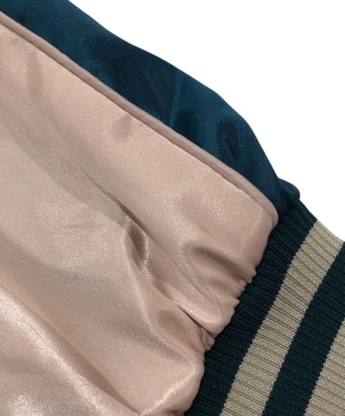 U'S NAVY（ユーエスネイビー）U'S NAVY (アメリカ海軍) リバーシブルスタジャン レッド×グリーン サイズ:Lの古着・服飾アイテム