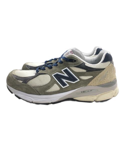 NEW BALANCE（ニューバランス）NEW BALANCE (ニューバランス) 990V3 ローカットスニーカー ネイビー×ベージュ サイズ:US09/UK08 1/2/EU42.5の古着・服飾アイテム