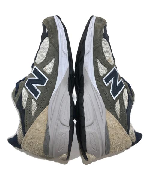 NEW BALANCE（ニューバランス）NEW BALANCE (ニューバランス) 990V3 ローカットスニーカー ネイビー×ベージュ サイズ:US09/UK08 1/2/EU42.5の古着・服飾アイテム