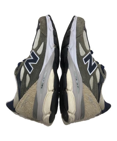 NEW BALANCE（ニューバランス）NEW BALANCE (ニューバランス) 990V3 ローカットスニーカー ネイビー×ベージュ サイズ:US09/UK08 1/2/EU42.5の古着・服飾アイテム