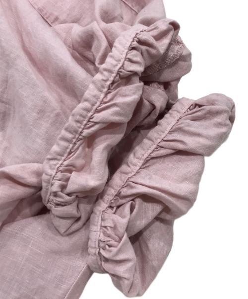 nest Robe（ネストローブ）nest Robe (ネストローブ) リネンパフィーブラウス/半袖ブラウス ピンク サイズ:Fの古着・服飾アイテム