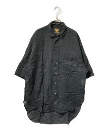 MAISON SPECIAL（メゾンスペシャル）の古着「Prime-Over Short Sleeve Shirt Coat/半袖シャツ」｜ブラック