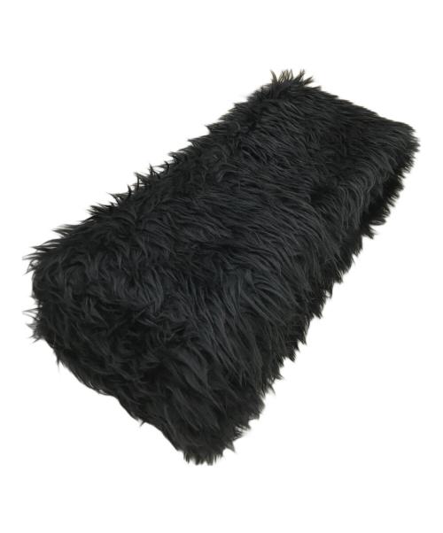juha（ユハ）juha (ユハ) FUR MUFFLER / ファーマフラー ブラックの古着・服飾アイテム