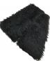 juha (ユハ) FUR MUFFLER / ファーマフラー ブラック：6000円