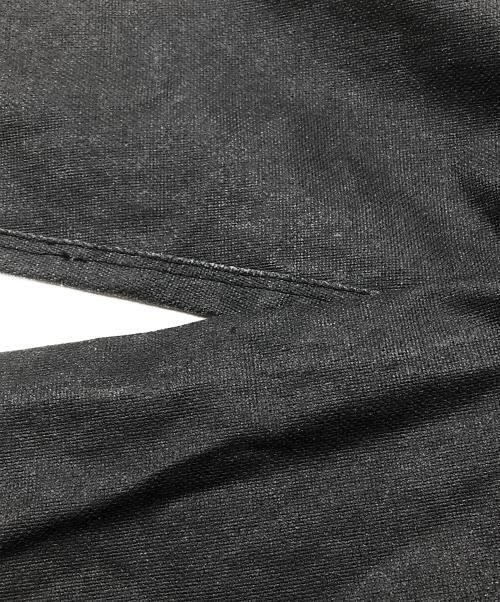 OUAT（オーユーエーティー）OUAT (オーユーエーティー) フリンジポケットリネンシャツジャケット ブラック サイズ:Lの古着・服飾アイテム