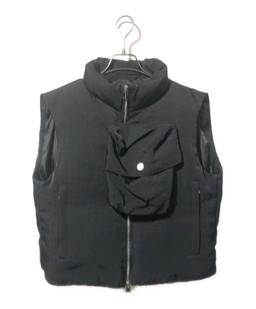OUAT（オーユーエーティー）OUAT (オーユーエーティー) フロントポケットダウンベスト ブラック サイズ:2の古着・服飾アイテム