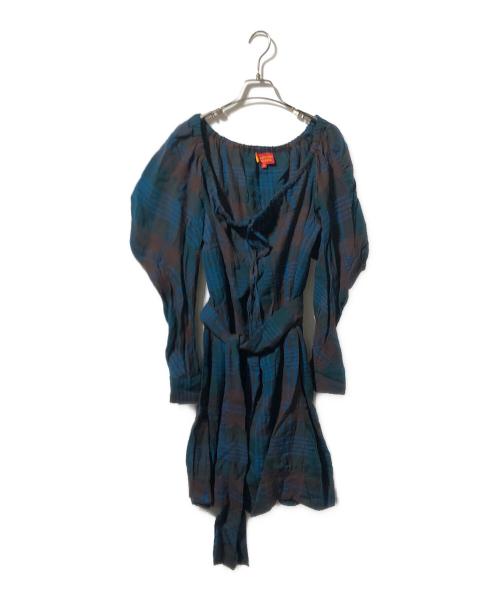 Vivienne Westwood RED LABEL（ヴィヴィアンウエストウッドレッドレーベル）Vivienne Westwood RED LABEL (ヴィヴィアンウエストウッドレッドレーベル) チェックワンピース マルチカラー サイズ:2の古着・服飾アイテム