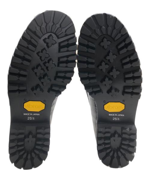 BUDSPOOL（バッズプール）BUDSPOOL (バッズプール) GAKKIN BLOHM CROCODILE EMBOSS LEATHER LOAFER ブラック サイズ:25 1/2の古着・服飾アイテム