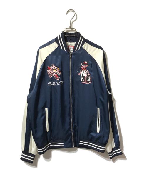 have a good time（ハブアグッドタイム）have a good time (ハブアグッドタイム) S.S.T.P スカジャン/スーベニアジャケット ネイビー サイズ:Lの古着・服飾アイテム