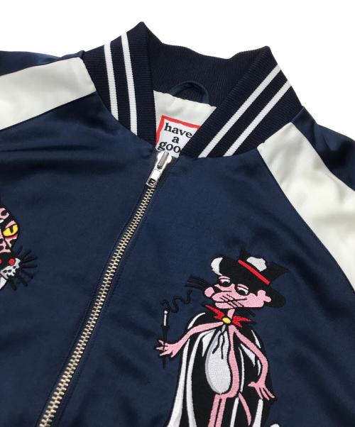 have a good time（ハブアグッドタイム）have a good time (ハブアグッドタイム) S.S.T.P スカジャン/スーベニアジャケット ネイビー サイズ:Lの古着・服飾アイテム