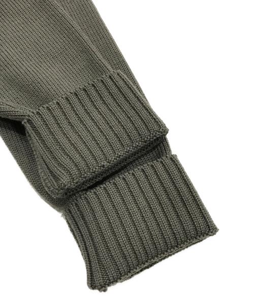 Maker's Shirt 鎌倉（メーカーズシャツカマクラ）Maker's Shirt 鎌倉 (メーカーズシャツカマクラ) スタンドカラーニットカーディガン/ウールカーディガン カーキ サイズ:46の古着・服飾アイテム