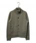 Maker's Shirt 鎌倉（メーカーズシャツカマクラ）の古着「スタンドカラーニットカーディガン/ウールカーディガン」｜カーキ
