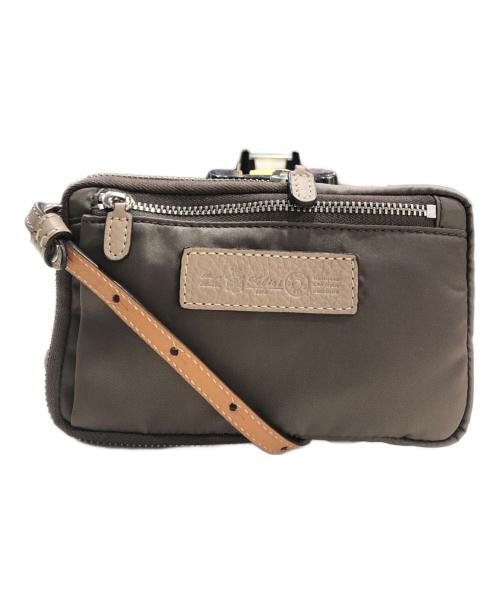 Felisi（フェリージ）Felisi (フェリージ) ナイロンショルダーミニサコッシュバッグ ブラウンの古着・服飾アイテム