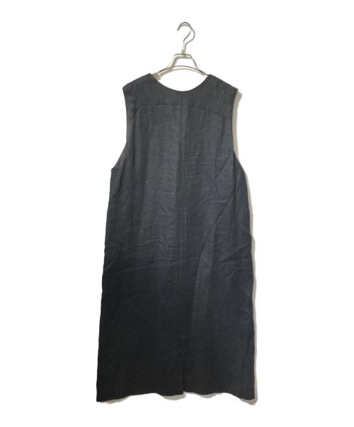 KAGURE（カグレ）kagure (カグレ) リネンボックスワンピース ブラック サイズ:Freeの古着・服飾アイテム