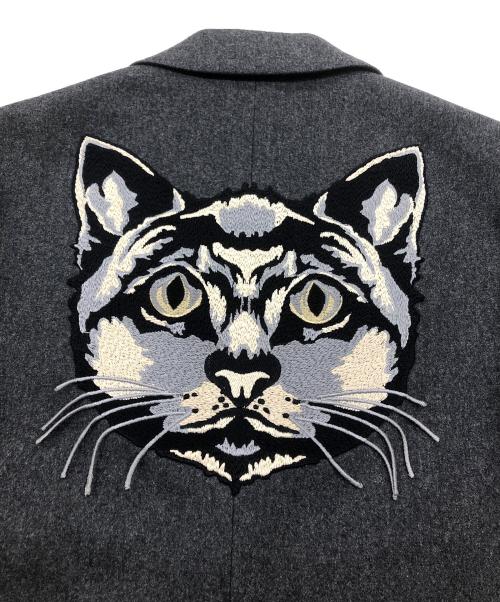GUCCI（グッチ）GUCCI (グッチ) 背面刺繍デザインセットアップスーツ グレー サイズ:44の古着・服飾アイテム