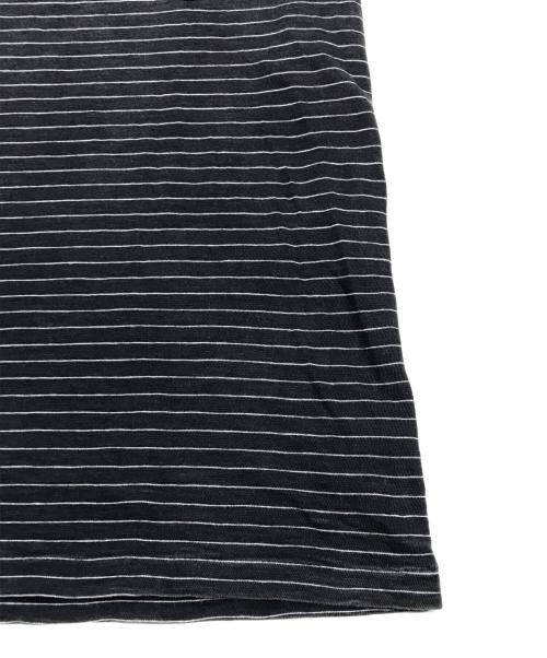 RRL（ダブルアールエル）RRL (ダブルアールエル) 半袖ボーダーカットソー/半袖コットンTシャツ グレー サイズ:Sの古着・服飾アイテム