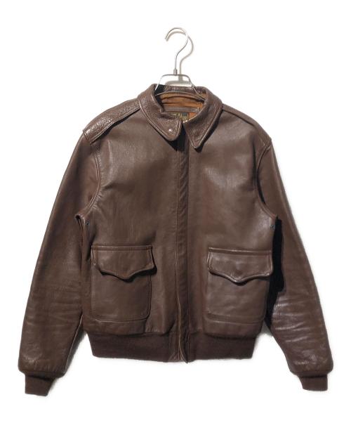 THE REAL McCOY'S（ザ・リアルマッコイズ）THE REAL McCOY'S (ザ・リアルマッコイズ) A-2フライトジャケット ブラウン サイズ:38の古着・服飾アイテム