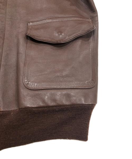 THE REAL McCOY'S（ザ・リアルマッコイズ）THE REAL McCOY'S (ザ・リアルマッコイズ) A-2フライトジャケット ブラウン サイズ:38の古着・服飾アイテム