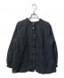 nest Robe（ネストローブ）の古着「フリルリネンブラウス」｜ブラック