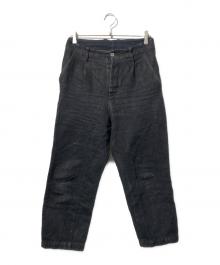 confect（コンフェクト）の古着「コットンヘンプデニムトラウザーズ」｜ブラック