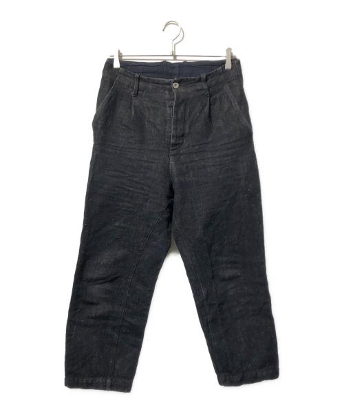 confect（コンフェクト）CONFECT (コンフェクト) コットンヘンプデニムトラウザーズ ブラック サイズ:3の古着・服飾アイテム