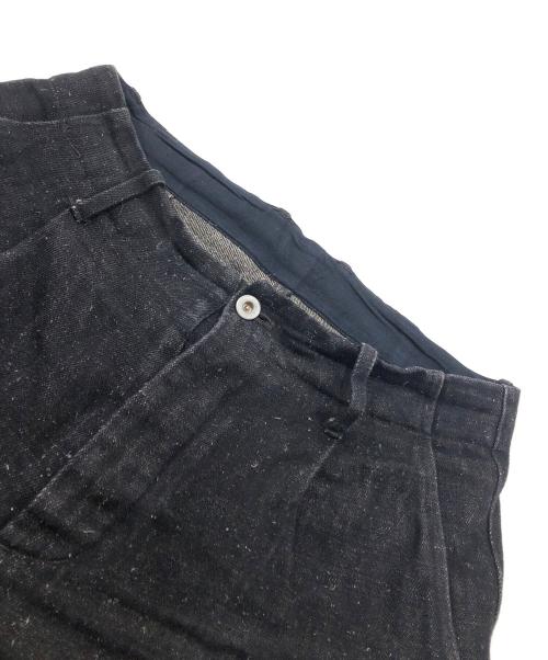 confect（コンフェクト）CONFECT (コンフェクト) コットンヘンプデニムトラウザーズ ブラック サイズ:3の古着・服飾アイテム