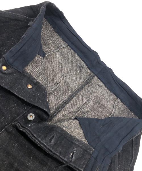 confect（コンフェクト）CONFECT (コンフェクト) コットンヘンプデニムトラウザーズ ブラック サイズ:3の古着・服飾アイテム
