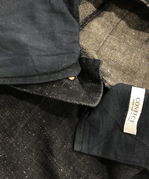 confect（コンフェクト）CONFECT (コンフェクト) コットンヘンプデニムトラウザーズ ブラック サイズ:3の古着・服飾アイテム