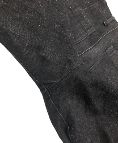 confect（コンフェクト）CONFECT (コンフェクト) コットンヘンプデニムトラウザーズ ブラック サイズ:3の古着・服飾アイテム