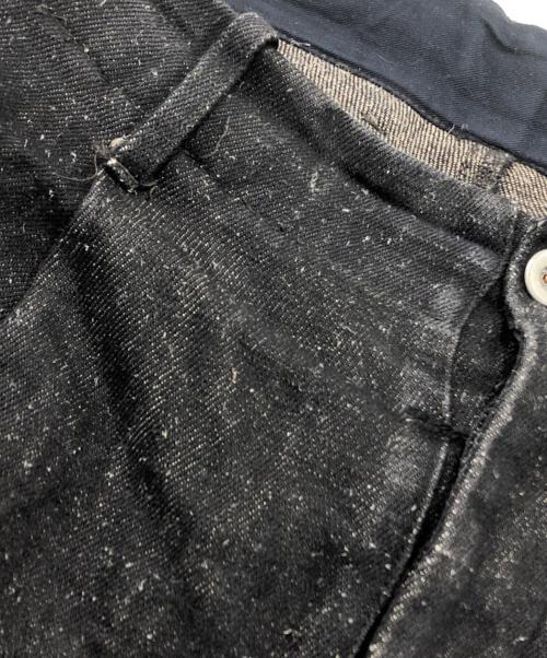 confect（コンフェクト）CONFECT (コンフェクト) コットンヘンプデニムトラウザーズ ブラック サイズ:3の古着・服飾アイテム