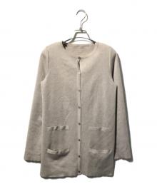 FOXEY（フォクシー）の古着「カシミヤブレンドクルーカーディガン」｜ベージュ