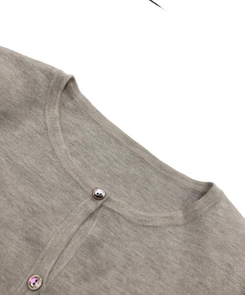 FOXEY（フォクシー）FOXEY (フォクシー) カシミヤブレンドクルーカーディガン ベージュ サイズ:38の古着・服飾アイテム